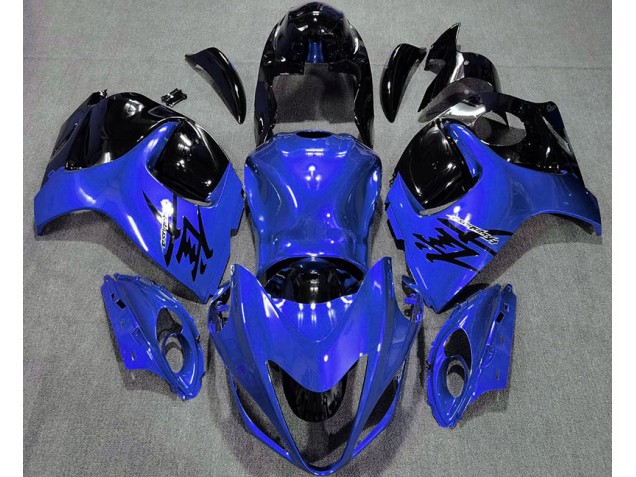 Mejores 2008-2020 Azul Brillante & Negro Suzuki GSXR 1300 Carenados Moto