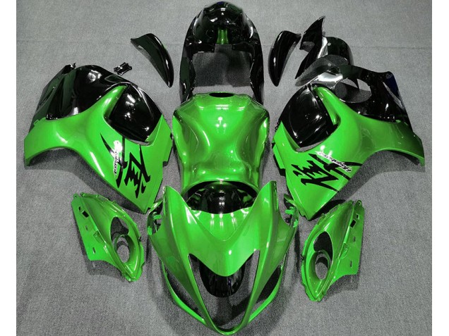 Mejores 2008-2020 Verde Brillante & Negro Suzuki GSXR 1300 Carenados Moto