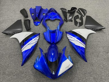 Mejores 2009-2011 Blanco & Azul Brillante Con Base Negra Yamaha R1 Carenados Moto