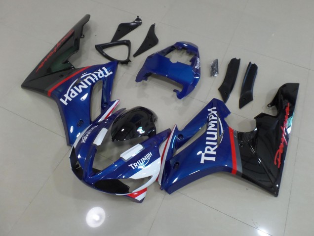 Mejores 2009-2012 Azul & Blanco Triumph Daytona 675 Carenados Moto