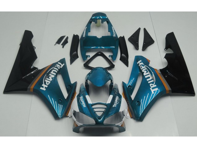 Mejores 2009-2012 Azul Claro Brillante Triumph Daytona 675 Carenados Moto