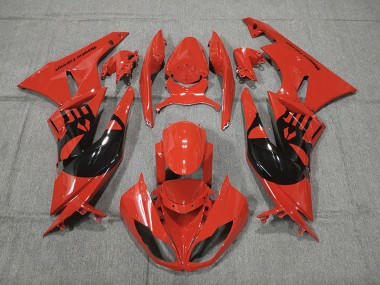 Mejores 2009-2012 Castigador Rojo Kawasaki ZX6R Carenados Moto