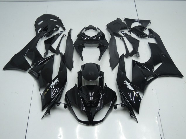 Mejores 2009-2012 Negro Total Brillante Kawasaki ZX6R Carenados Moto