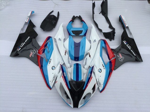 Mejores 2009-2014 Alien Azul & Blanco BMW S1000RR Carenados Moto