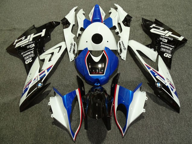 Mejores 2009-2014 Alien Azul & Blanco BMW S1000RR Carenados Moto