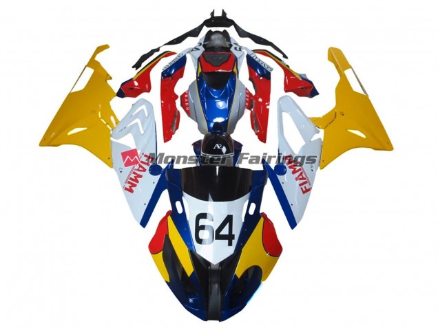 Mejores 2009-2014 Alienígena Azul & Blanco BMW S1000RR Carenados Moto