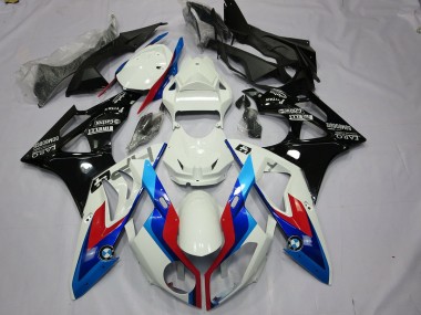 Mejores 2009-2014 Alienígena Azul & Blanco BMW S1000RR Carenados Moto