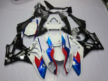 Mejores 2009-2014 Alienígena Azul & Blanco BMW S1000RR Carenados Moto