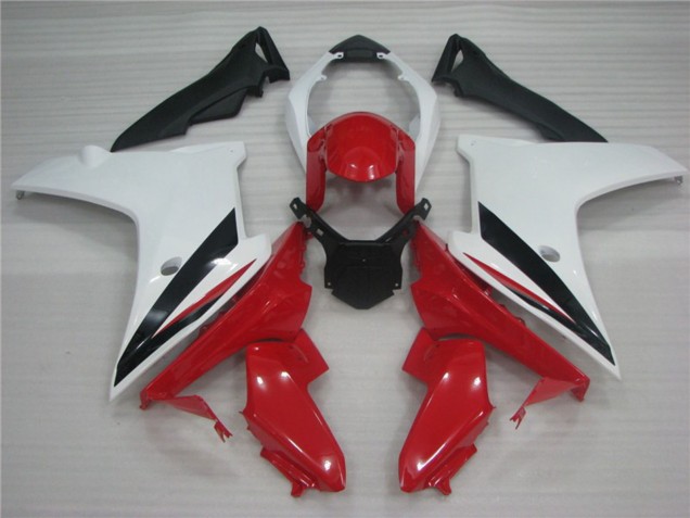 Mejores 2011-2012 Blanco Rojo & Negro Honda CBR600F Carenados Moto