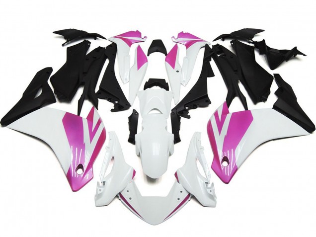 Mejores 2011-2014 Brillo Rosa & Blanco Honda CBR250RR Carenados Moto