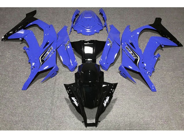 Mejores 2011-2015 Azul Brillante & Logotipos Kawasaki ZX10R Carenados Moto