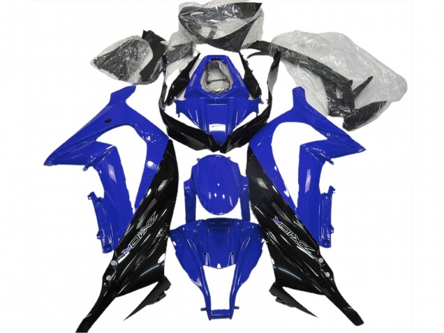 Mejores 2011-2015 Azul Brillante & Negro Kawasaki ZX10R Carenados Moto