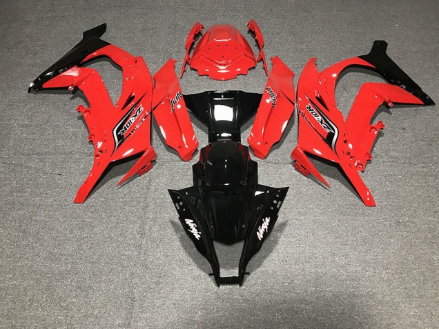 Mejores 2011-2015 Rojo & Negro Kawasaki ZX10R Carenados Moto