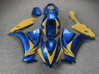 Mejores 2012-2016 Azul Brillante & Amarillo Honda CBR1000RR Carenados Moto