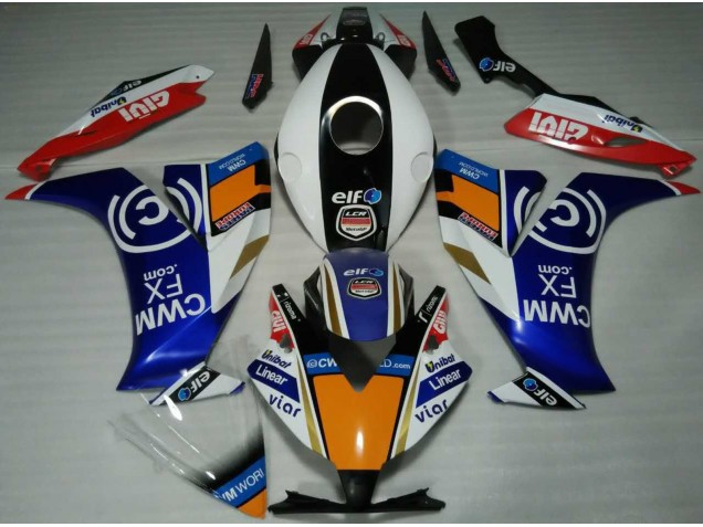 Mejores 2012-2016 Elf Azul & Naranja Honda CBR1000RR Carenados Moto