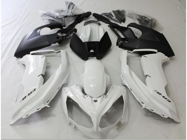 Mejores 2012-2016 En Blanco & Negro Kawasaki Ninja 650R Carenados Moto