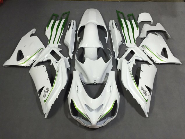 Mejores 2012-2021 Blanco Perla Personalizado Kawasaki ZX14R Carenados Moto