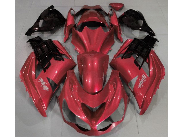 Mejores 2012-2021 Rojo Vibrante Kawasaki ZX14R Carenados Moto