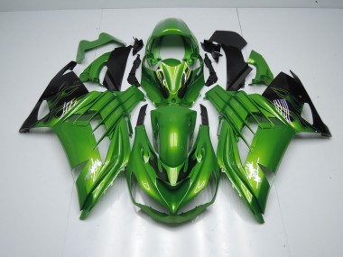 Mejores 2012-2021 Verde Llama Kawasaki ZX14R Carenados Moto