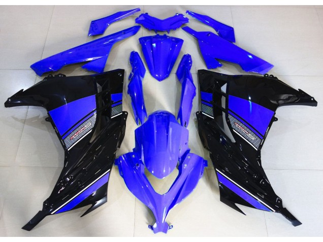 Mejores 2013-2018 Azul Medianoche & Negro Kawasaki Ninja 300 Carenados Moto