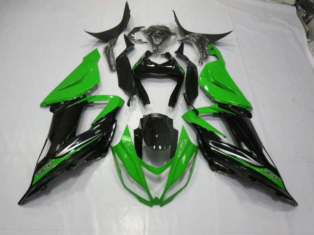 Mejores 2013-2018 Verde Negro Kawasaki ZX6R Carenados Moto