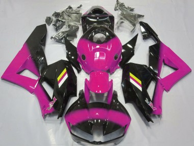 Mejores 2013-2023 Desvanecimiento Rosa Brillante & Negro Honda CBR600RR Carenados Moto