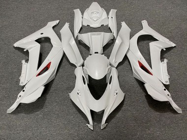 Mejores 2016-2019 Borde Rojo Blanco Perla Kawasaki ZX10R Carenados Moto