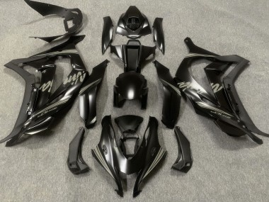 Mejores 2016-2019 Negro Satinado & Gris Kawasaki ZX10R Carenados Moto