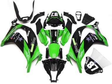 Mejores 2016-2019 Verde & Negro Kawasaki ZX10R Carenados Moto