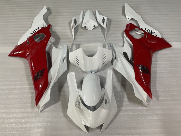 Mejores 2017-2021 Blanco Brillante & Rojo J AIR Yamaha R6 Carenados Moto