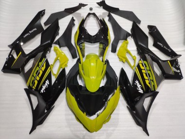 Mejores 2018-2023 Amarillo Brillante Kawasaki Ninja 400 Carenados Moto